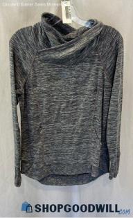 Athleta Women's Heather Gray Cowl Neck Slim Sweater - Sz M