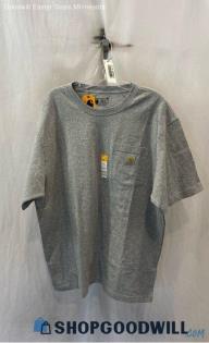 NWT Carhartt Men's Heathered Gray Loose Fit Short Sleeve T-shirt - Sz L