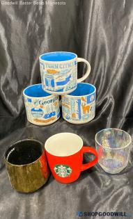 Starbucks Coffee Glass Mugs Lot