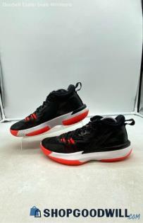 Nike Boy's Jordan Zion 1 GS 'Bloodline' Black/Red Mesh Sneakers Sz 6.5