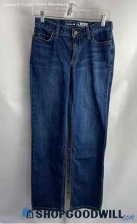 Carhartt Women's Dark Wash Blue Loose Straight Jeans - Sz 2