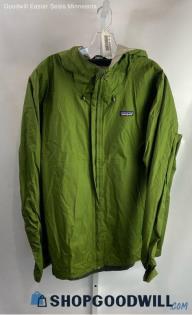 Patagonia Men's Green Lightweight Long Full Zip Jacket - Sz XXL