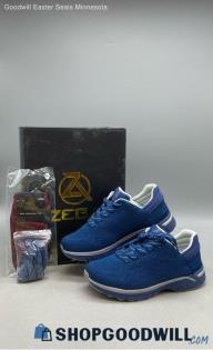 NIB Zeba Women's Hands-Free Sapphire Blue Mesh Sneakers Sz 11.5