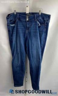 Torrid Women's Blue High-Rise Skinny Jeans - Sz 22