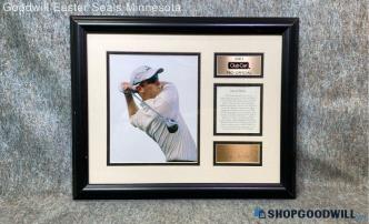 David Duval Golf 2001 Club Car Pro Official Sports Photo Matted & Framed Art