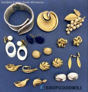 Crown Trifari Costume Jewelry Assortment