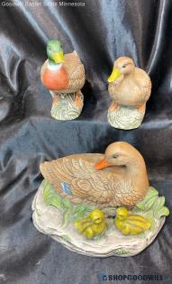 Hand Painted By Jan Kent Duck Figurines