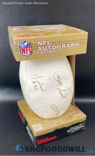 NFL Wilson Autograph Football Collectible Sports Fan Ball Decorative