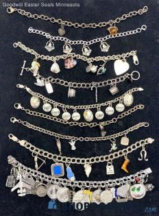 .925 Assortment of Charm Bracelet Collection 232.22 grams