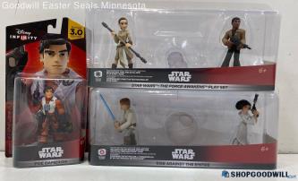 3 Star Wars The Force Awakens/Rise Against Empire 4" Action Figure Play Sets NIP