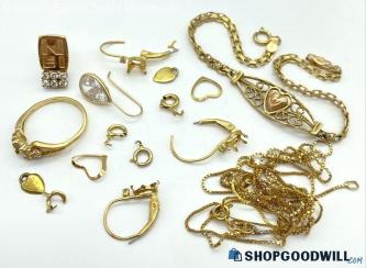 14K Gold Jewelry Scrap 10.76 grams