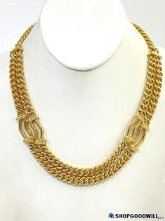 MONET Fancy Curb Chain Necklace