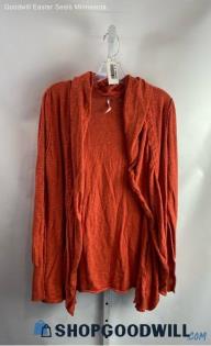 Free People Women's Pale Orange Open Cardigan - Sz L