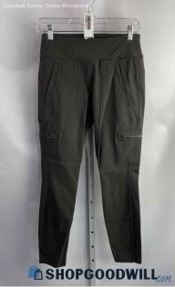 Athleta Women's Taupe Textured Slant Pocket Ankle Skinny Cargo Pants - Sz 6