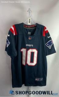 NFL NE Patriots Jones #10 Navy/Red Football Jersey - Sz S