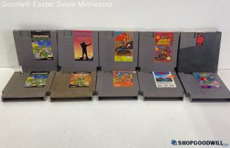 Lot of Nintendo NES Video Games -Donkey Kong Classic, Conflict, Intruder+MORE