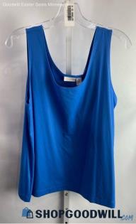 Chico's Women's Blue Relaxed Fit Tank Top - Sz XL