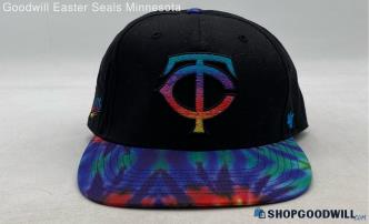 47 Brand Minnesota Twins Baseball Pride Rainbow/Black Snapback Hat - Sz 7 1/2