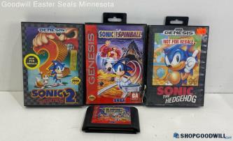 Vintage Lot of SEGA Genesis Video Games Sonic The Hedgehog +MORE