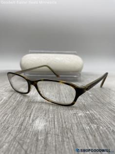 Oakley Rectangle Prescription Brown Tortoise Stripe Plastic Eyeglasses