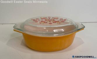 Vintage Pyrex 'Friendship' Orange 1 1/2qt. Casserole Dish #043