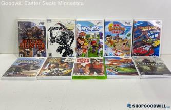 Lot of Nintendo Wii Video Games -Hot Wheels, My Sims, Call of Duty+MORE