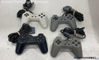 Lot Of 4 Sony PlayStation 1 Wired Controller