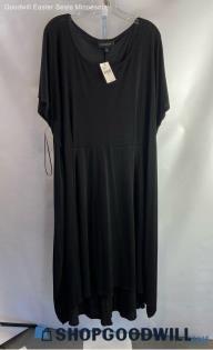 NWT Lane Bryant Women's Black Waist Tie Belt T-Shirt Dress - Sz 26