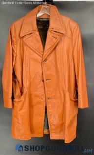 Field & Stream Men's Cognac faux leather coat - Sz 42