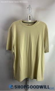 Tommy Bahama Men's Cream Beige Crewneck Elbow Sleeve T-shirt - Sz M