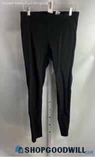 Michael Kors Women's Black Pull On Ponte Ankle Skinny Pants - Sz L