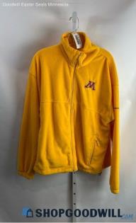 Columbia Men's Yellow/Maroon University Of Minnesota Zip Fleece Sweater - Sz XL