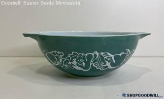 Vintage 60's Pyrex 'Salad Bowl' Green 4qt. Cinderella Bowl #444