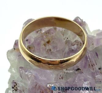 14K Yellow Gold 4.12 mm Wide Band Ring 2.62 grams Sz 7.5