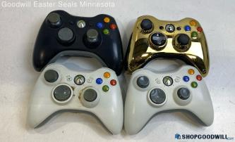 4 Microsoft Xbox 360 Wireless Controllers LOT