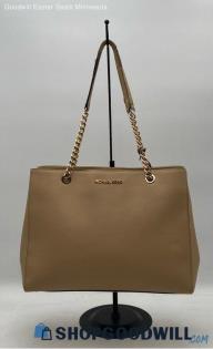 Michael Kors Teagan Beige Saffiano Leather Shoulder Bag Handbag/Purse