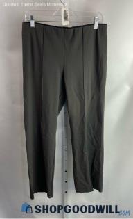 Athleta Women's Gray Pintuck Pleated Straight Pull-On Tech Pants - Sz M