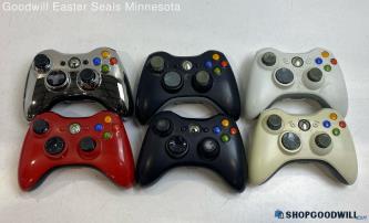 6 Microsoft Xbox 360 Wireless Controllers LOT