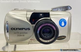 Olympus stylus epic zoom 80 Film Camera -Powers on