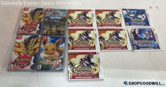 11pc Empty Cases Boxes Nintendo Switch & 3DS Pokemon Pokemon