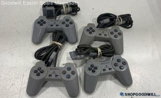 Sony PlayStation 1 OEM Wired Controller Lot Of 4