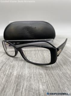 Tous Rectangle Prescription Black Plastic Eyeglasses