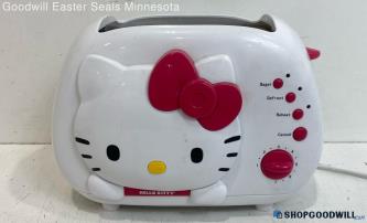 Hello Kitty KT5211 2-Slice White/Pink Toaster - Tested Powers On