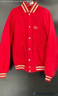 Butwin Men's Red jacket w/Walgreens Logo on back - Sz L