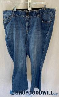 Lane Bryant Women's Blue Elastic Waist Bootcut Jeans - Sz 24