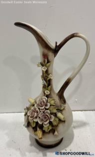 Capodimonte Porcelain Pitcher Vase