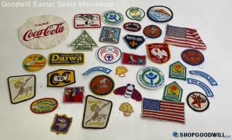 Lot Of Vintage Assorted Boy Scout Patches 'Moto Ski'+ More