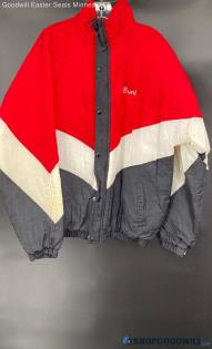 Holloway Men's Red Nylon jacket with Graphics on back - Sz XL