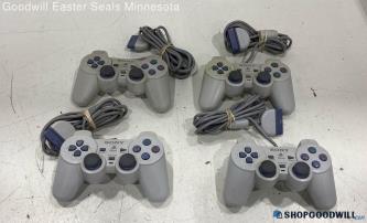 Sony PlayStation 1 Wired Controllers Lot Of 4