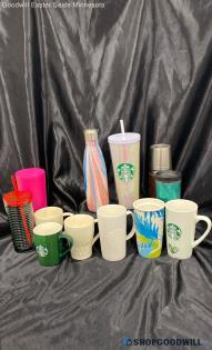 Starbucks Mugs + Cups Lot